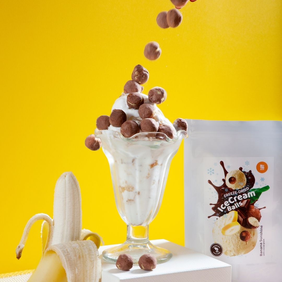 Sladoled z okusom banane, liofiliziran, 45g